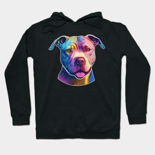 Retro Sunset Pit Bull Hoodie